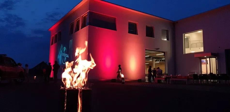 Megatron Veranstaltungstechnik AG Open Air Kino bei Hautle AG